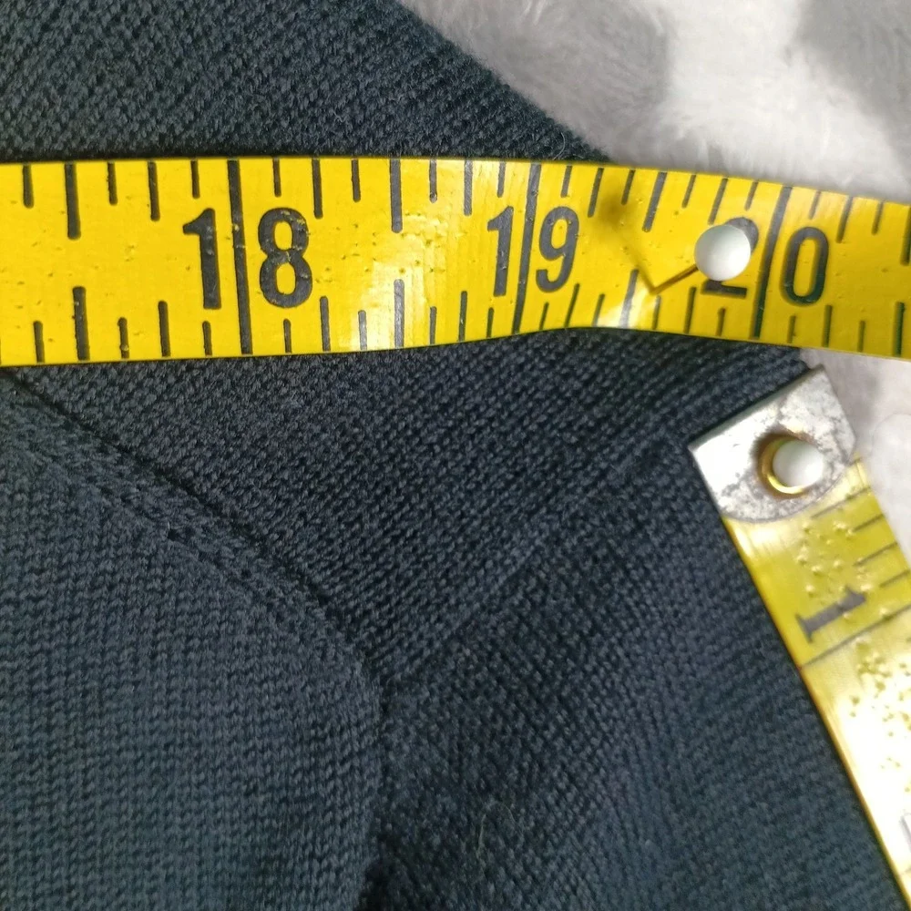 Peter Millar Sweater Men Medium Black V Neck Silk Cashmere Cotton Pullover